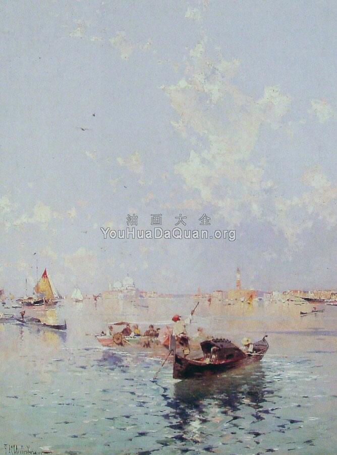 View to Saint Mark's Square Venice - 弗朗兹·理查德·翁特贝格尔